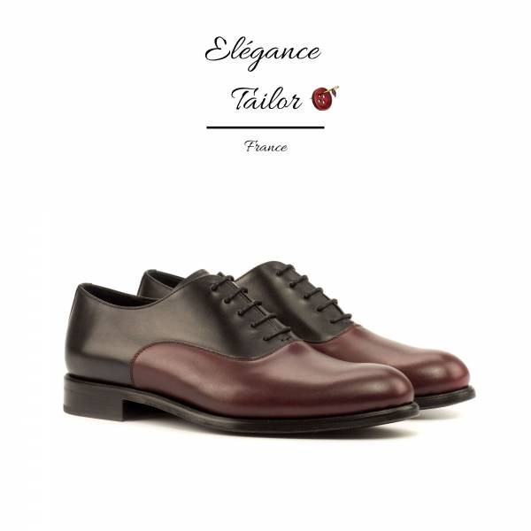 Richelieus pour femmes noir et bordeaux de chez Elegance Tailor Toulon