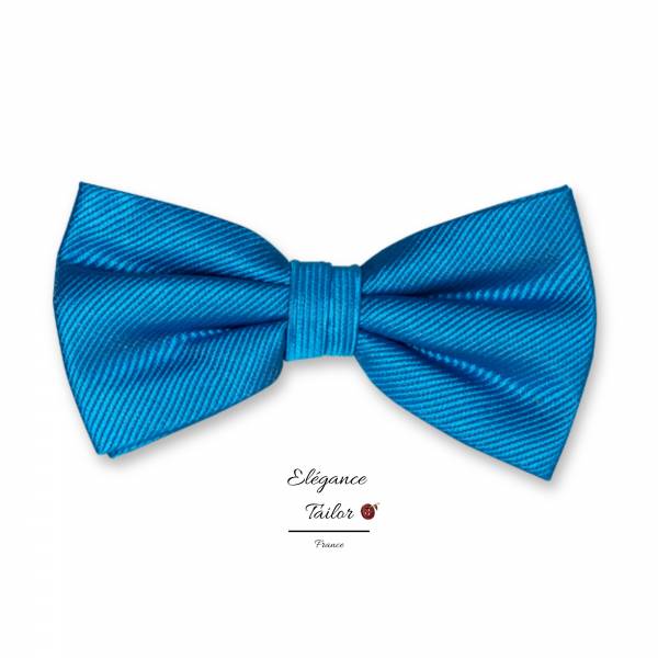 Nœud Papillon Bleu Vif - Soie de chez Elégance Tailor Toulon