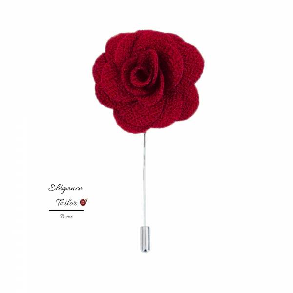 Fleur de Boutonnière - Rouge de chez Elégance Tailor Toulon